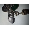 Image 3 : Stamped Sterling Vintage Charm Bracelet 8L w/ 19 Sterling Silver Charms