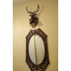 Image 1 : Plastic Wall-Mounted Deer Decor with Bells and Coppercraft Guild Oval Mirror