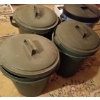 Image 1 : Four Large Garbage Cans- Rubbermaid Containers