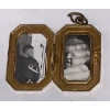 Image 2 : Antique Art Deco Gold Plated Locket  6.6g