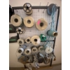 Image 9 : Pegboard Rack with Spools of Wires and Accessories