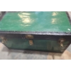 Image 1 : Vintage Steamer Trunk w/ Green Exterior 36 W, 18 D,  19 T