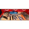 Image 5 : Mastercraft Rolling Tool Chest- Red Multiple Drawered Tool Box Full Of Various Tools & Garage Goodie