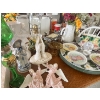 Image 2 : Collection of various vintage and decorative items. Figurines, oil lamps, lazy Susan for the table t