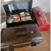 Image 1 : Three Toolboxes and Contents Shown- Red Toolbox: 17 W, 7 D, 7.5 T 