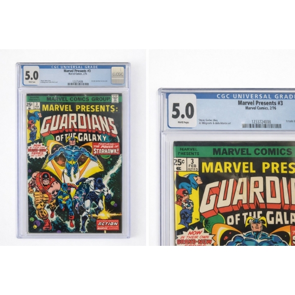  Marvel presents Guardians of the galaxy #3 marvel comics  1976 grade 5 