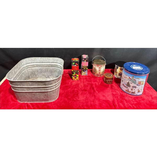 Empty Tins and Large Washbin