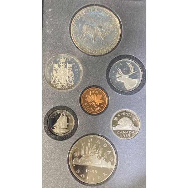  1985 Silver National Parks of Canada Proof Coin Set