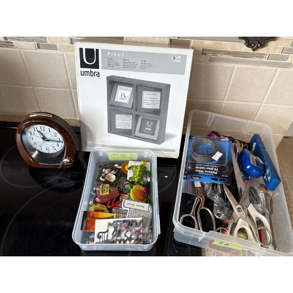 Household Miscellaneous - Magnets, Rhythm Clock, Scissors & More! 