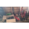 Image 1 : - Contents of Garage Cubby- Red Toolbox: 20 W, 6 D, 3 T, Hitches, Random Metal and More!