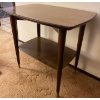 Image 2 : Mid Century Telephone Table 24x17x23 w/ Walnut Crawfoot End Table (Leg Broken)