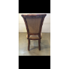 Image 3 : Set of 4 dining chairs in nice condition with soft padded seating surface and lovely wood legs.