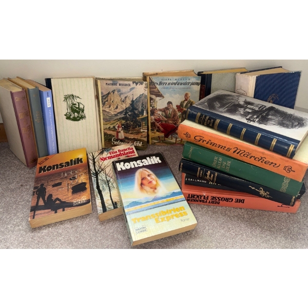 Vintage German Book Collection - Konsalik Die Grosse Grimms & More 