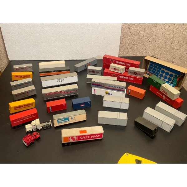 Assorted Locomotives & Rail Cars - Sea Cans Bus Big Rigs & More