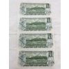 Image 5 : 2 Uncut 1:4 Canadian 1973 $1.00 Bills and 2:2 $2.00 Bills Prefix: BFL BFK 