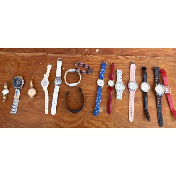 Assorted Women's Watches Collection, Unknown Condition, As Pictured,  Includes Fossil 