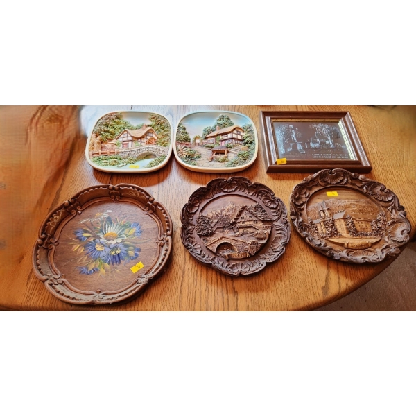 Assorted Decor Plates- Ceramic Square Plates 8 X 8, Painted Flower 10" Diameter and More!