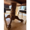 Image 3 : Wooden Dining Table, Clawed Feet w/ 4 Chairs - Table is 72L, 30T 