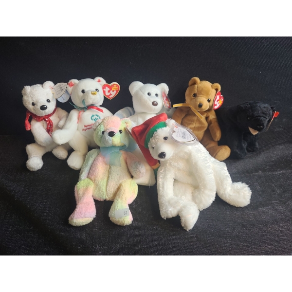 Beanie Babies- Assorted Including: Courageous, Star, Snowdrift, Cinders and More!