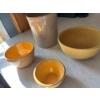 Image 1 : Medalta Antique Clay Crock & Bowls 4 In Total