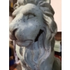 Image 2 : Pair of Resin Lion Statues 20 T, 13 L, 9 W