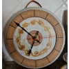 Image 2 : Handmade Stonewear Clock w/ Coppercraft Art & More 