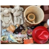 Image 3 : Wooden Box and Household Decor Incl: Brass Hooks and Keys, Clay Figurines Nutcracker Set and More!