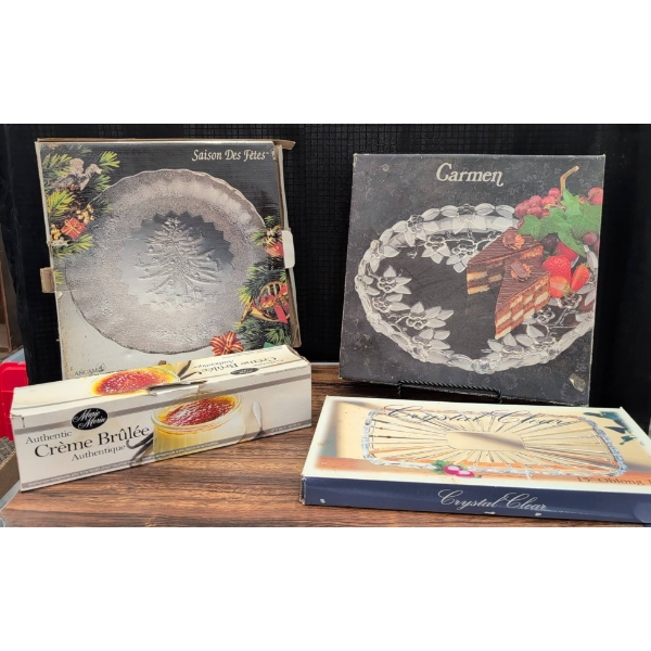 Glass Serving Trays and Ramekins