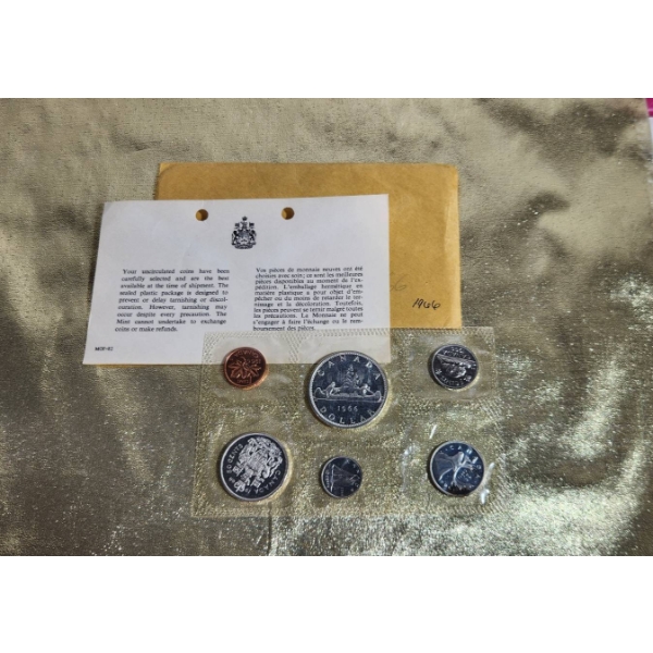 1966 RCM Uncirculated Coin Set with 80% Silver Content