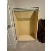Image 1 : Wooden Hanging Rack with Glass Top  - 36W, 18D, 57T