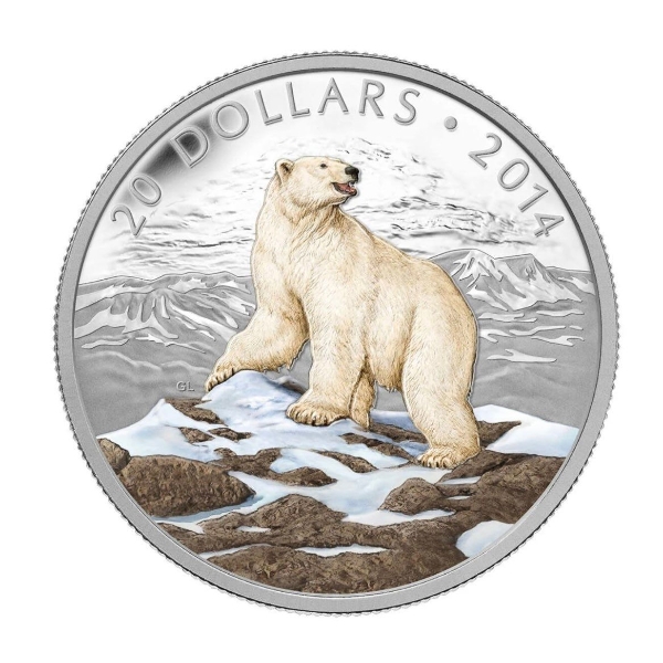 2014 $20 Iconic Polar Bear - Pure Silver Coin
SKU: 128979