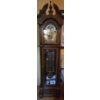 Image 1 : Large Ornate Wooden Mechanical Grandfather Clock USA Canada w/ Key - 23W, 13D, 85T 