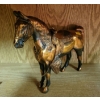 Image 3 : 4 Solid Copper Decorative Equestrian Figurines 13L w/ Luckey Rodeo Broach