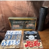 Image 1 : Collectible Framed Tennis Hangable(21L) w/ Assorted Collectible Plates & Black Round Case 