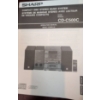 Image 1 : Sharp CD-C500C Compact Disc Stereo Music System with Speakers and Manual