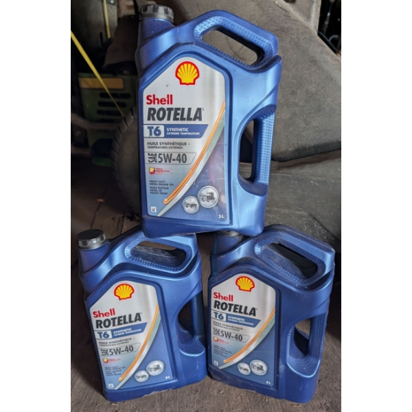 Shell Rotela T6 5W-40 Full Synthetic Heavy Duty Diesal Engine Oil - (3)