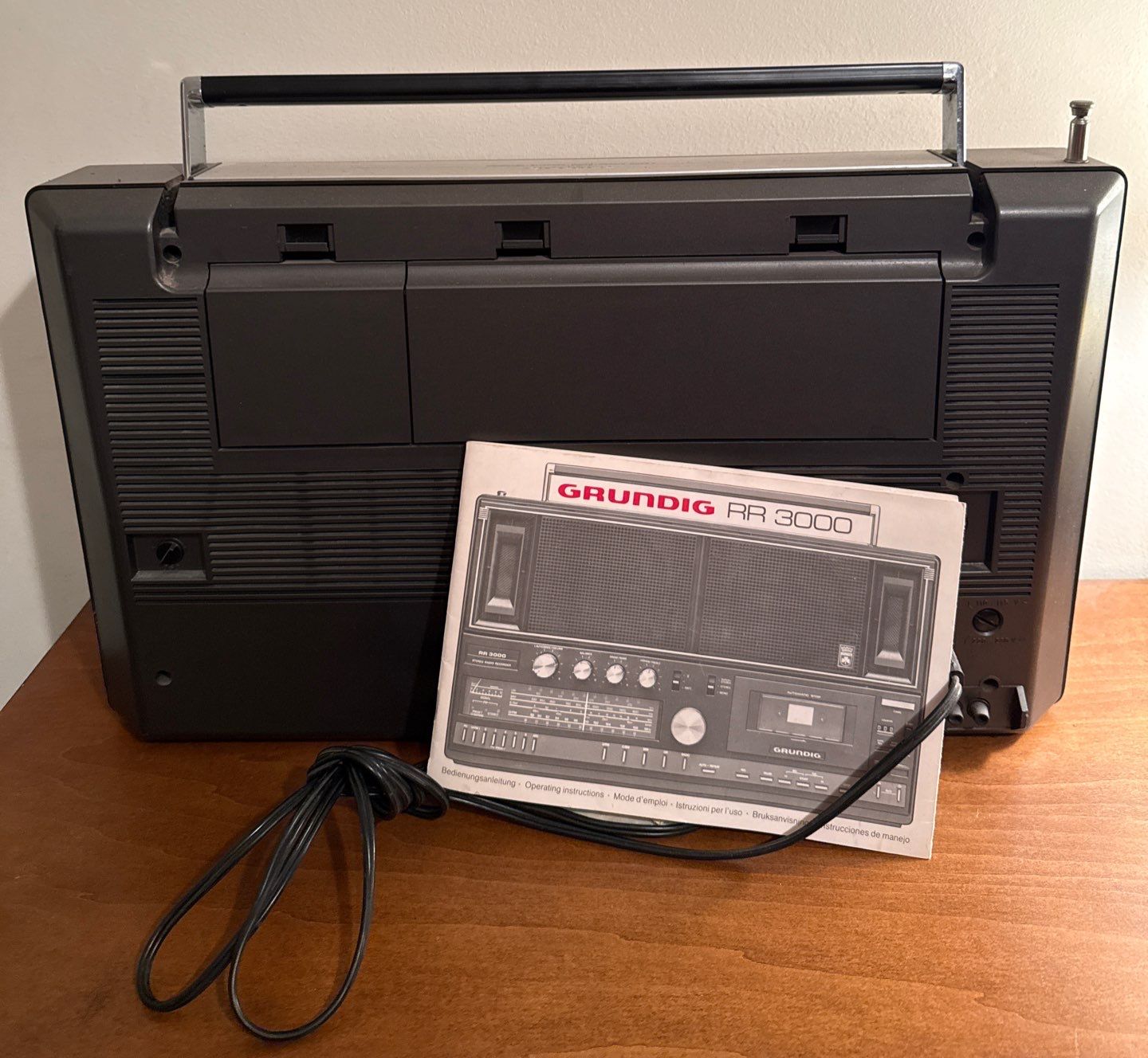 Vintage Grundig RR-3000 Portable Stereo Radio Cassette Recorder ...