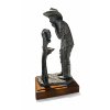 Image 3 : VTG 1985 MICHAEL RICKER JOHNNY LEE PEWTER FIGURINE COWBOY SHAVING /1350