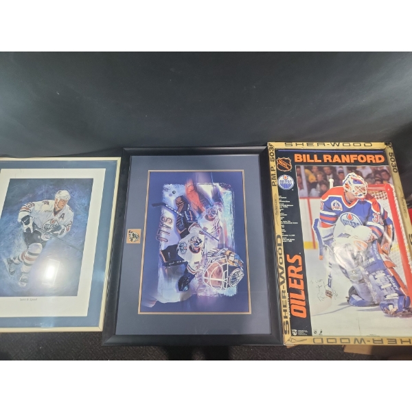 Framed Oilers Pictures