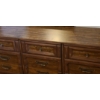 Image 4 : Dresser w/ 9 Drawers 66 W, 18 D, 30 T and Attached Mirror 28 W, 48 T