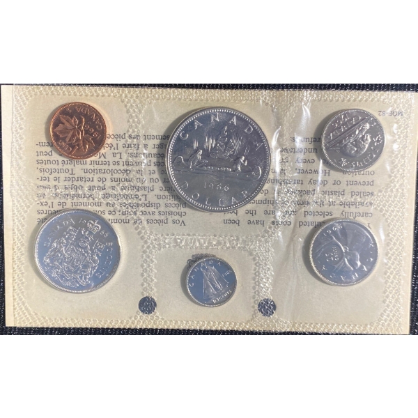 1966 Canadian Uncirculated Silver Coin Set