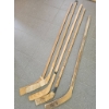 Image 1 : Five Vintage Wooden Hockey Sticks