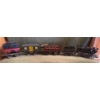 Image 1 : Antique American Flyer Line Wind-Up Train & Train Cars (Very Old) 