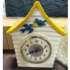 Image 2 : Vintage Lot Including Oil Lamp, Snyder Eight-Day Clock, Beaded Purse, and Travel Kit