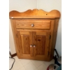 Image 1 : Pine Corner Shelf With Drawer W29" H32" D17"