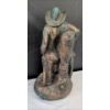 Image 5 : Bronze Painted Cowboy Statue 22"Tall - Made Of Plaster 