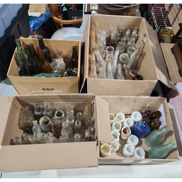 Very Old- AS IS- Collection of Vintage Bottles Rescued From Mill Creek Ravine