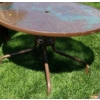 Image 2 : Metal Patio Table 42" Diameter Tempered Glass Top, 26 T, Set of 4 Chairs25 W, 23 D, 34/ Cushions 