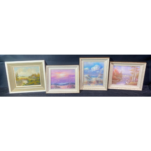 4 Small Landscape Paintings