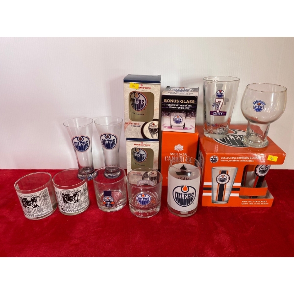 Oilers Beer Glasses and Glasses